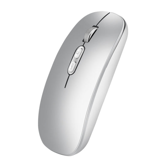 HXSJ M103 1600DPI 2.4GHz Wireless Rechargeable Mouse(Silver) - Wireless Mice by HXSJ | Online Shopping South Africa | PMC Jewellery | Buy Now Pay Later Mobicred