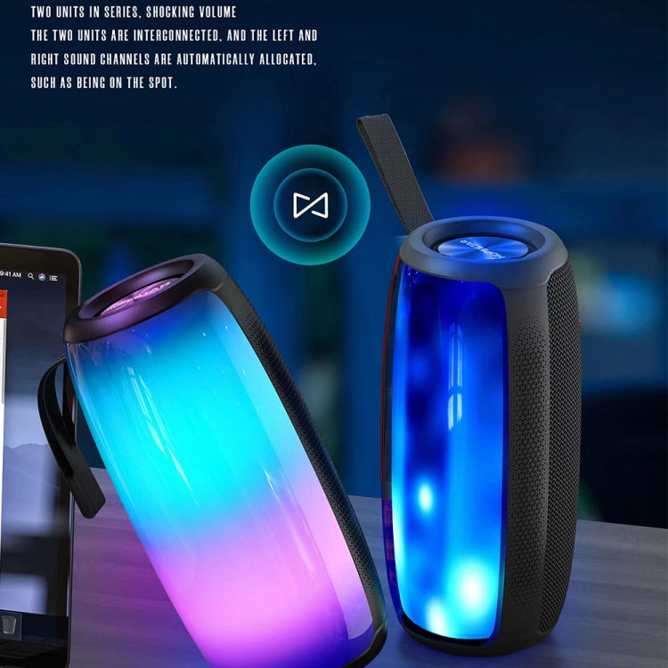 HOPESTAR P40 Pro IPX6 Waterproof RGB Light Wireless Bluetooth Speaker(Army Green) - free shipping - PMC Jewellery - Order now!