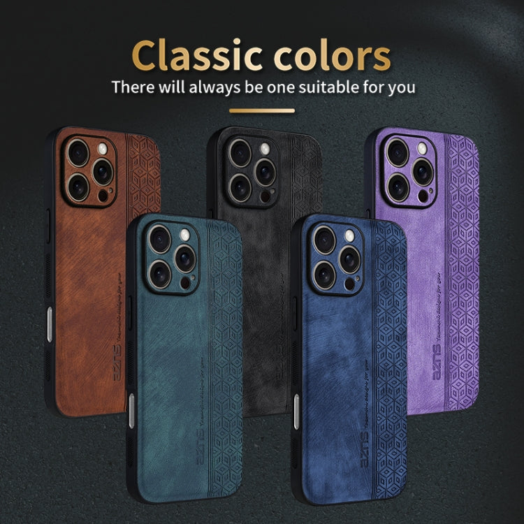 For iPhone 16 Pro Max AZNS 3D Embossed Skin Feel Phone Case(Dark Green) - iPhone 16 Pro Max Cases by AZNS | Online Shopping South Africa | PMC Jewellery | Buy Now Pay Later Mobicred