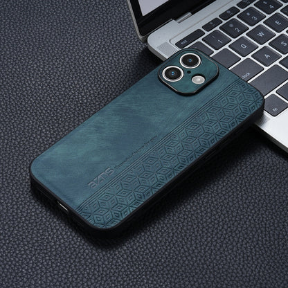 For iPhone 16 AZNS 3D Embossed Skin Feel Phone Case(Dark Green) - iPhone 16 Cases by AZNS | Online Shopping South Africa | PMC Jewellery | Buy Now Pay Later Mobicred