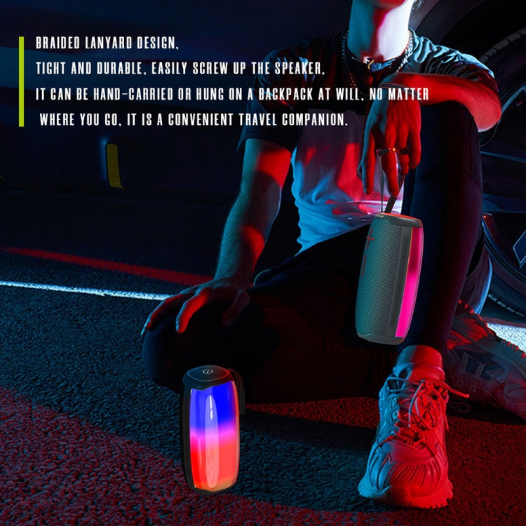 HOPESTAR P50 IPX6 Waterproof Outdoor Portable RGB Light Bluetooth Speaker(Blue) - free shipping - PMC Jewellery - Order now!