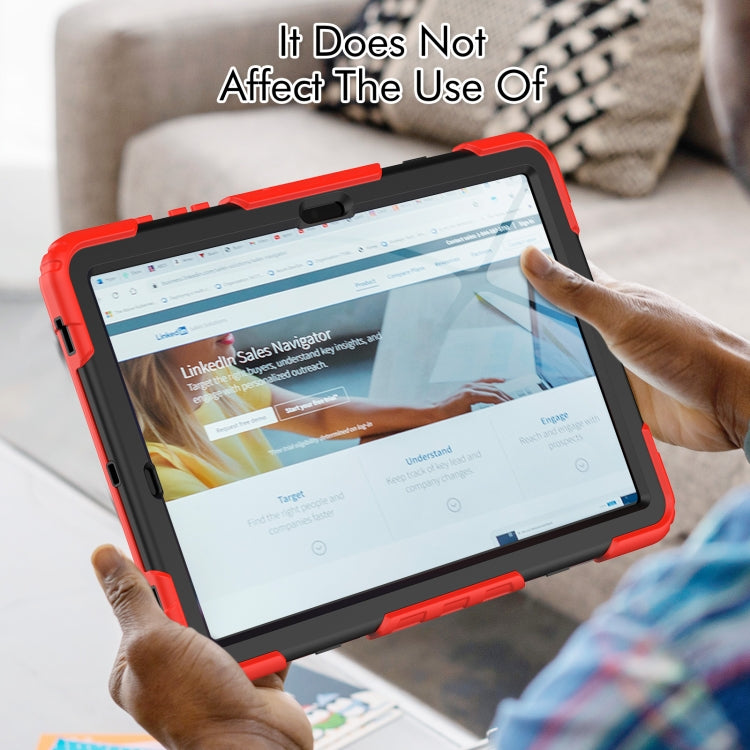 For Samsung Galaxy Tab S10+ / S9+ / S9 FE+ Silicone + PC Tablet Case(Red+Black) - Galaxy Tab S9+ Cases by PMC Jewellery | Online Shopping South Africa | PMC Jewellery | Buy Now Pay Later Mobicred