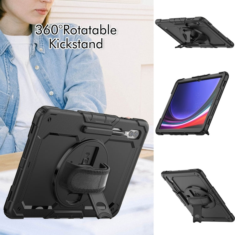 For Samsung Galaxy Tab S9 Ultra / S8 Ultra Silicone + PC Tablet Case(Black) - Galaxy Tab S9 Ultra Cases by PMC TechLife | Online Shopping South Africa | PMC TechLife