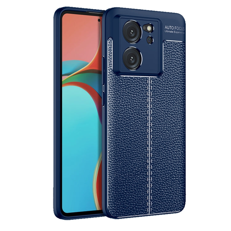 For Xiaomi Redmi K60 Ultra Litchi Texture Shockproof TPU Phone Case(Blue) - Xiaomi Cases by PMC TechLife | Online Shopping South Africa | PMC TechLife | Buy Now Pay Later Mobicred