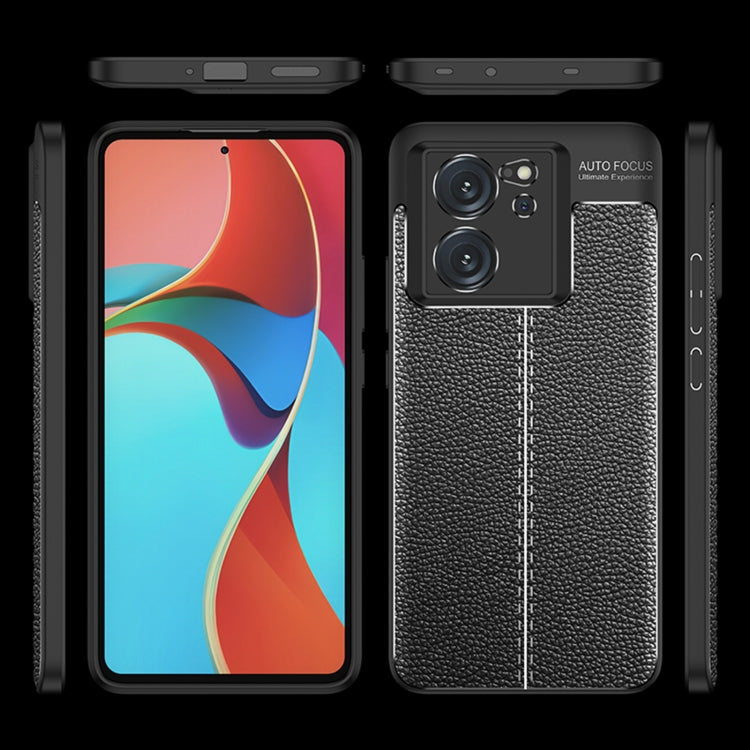 For Xiaomi Redmi K60 Ultra Litchi Texture Shockproof TPU Phone Case(Blue) - Xiaomi Cases by PMC TechLife | Online Shopping South Africa | PMC TechLife | Buy Now Pay Later Mobicred