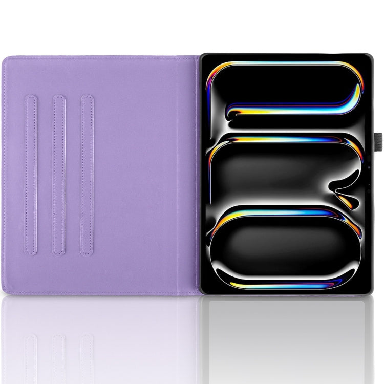 For iPad Pro 13 2024 Tree Life Embossed Rotation Leather Smart Tablet Case(Purple) - iPad Pro 13 2024 Cases by PMC TechLife | Online Shopping South Africa | PMC TechLife | Buy Now Pay Later Mobicred