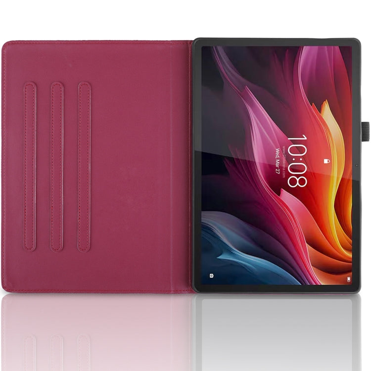 For Lenovo Tab P12 / Xiaoxin Pad Pro 12.7 2025 Tree Life Embossed Rotation Leather Tablet Case(Red) - Lenovo by PMC TechLife | Online Shopping South Africa | PMC TechLife | Buy Now Pay Later Mobicred
