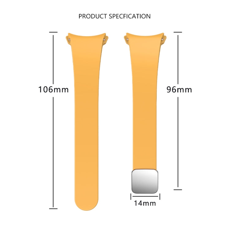 For Samsung Galaxy Watch 6 Magnetic Folding Silver Buckle Silicone Watch Band(White) - free shipping - PMC TechLife - Order now!