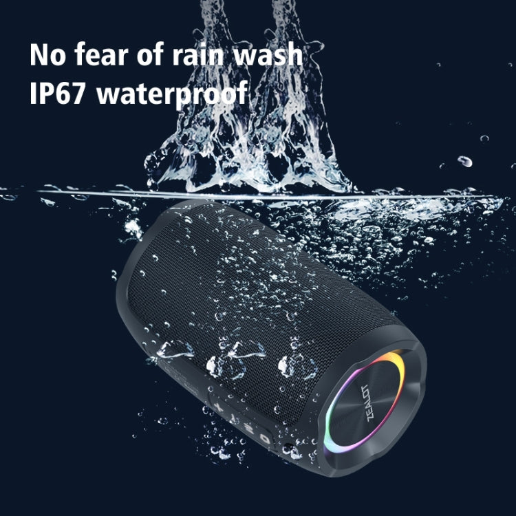 Zealot S49 Outdoor Portable Wireless Bluetooth Speaker with RGB Light(Black) - free shipping - PMC Jewellery - Order now!