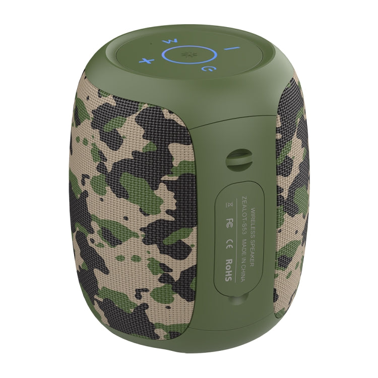 Zealot S53 IPX6 Waterproof Portable Colorful Wireless Bluetooth Speaker(Camouflage) - free shipping - PMC Jewellery - Order now!