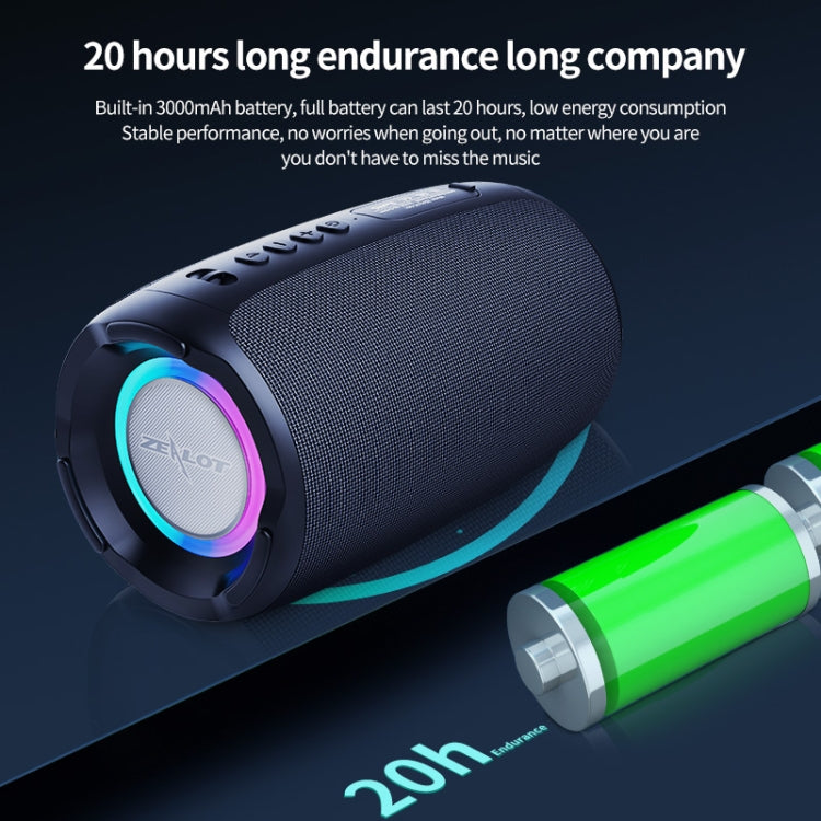 Zealot S61 IPX6 Waterproof Portable Wireless Bluetooth Speaker(Black) - free shipping - PMC Jewellery - Order now!