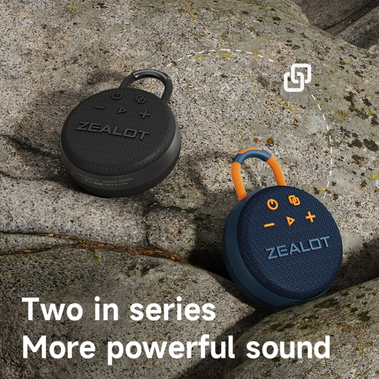 Zealot S77 IPX7 Waterproof Portable Wireless Bluetooth Speaker(Black) - Waterproof Speaker by ZEALOT | Online Shopping South Africa | PMC Jewellery | Buy Now Pay Later Mobicred