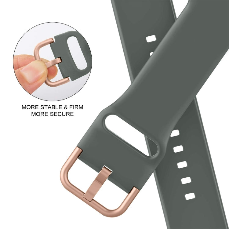 For Apple Watch Series 8 45mm Pin Buckle Silicone Watch Band(Olive) - free shipping - PMC TechLife - Order now!