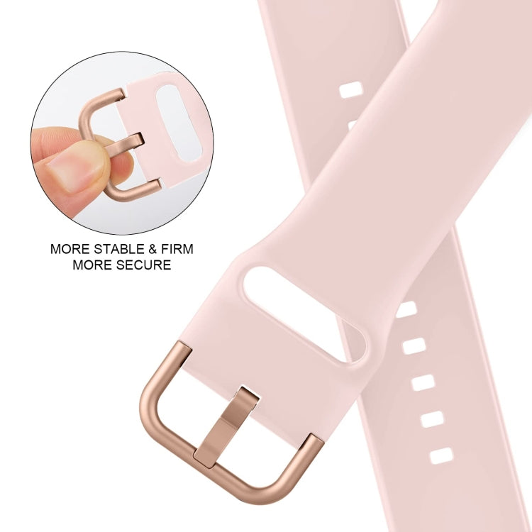 For Apple Watch SE 40mm Pin Buckle Silicone Watch Band(Pink Sand) - free shipping - PMC TechLife - Order now!