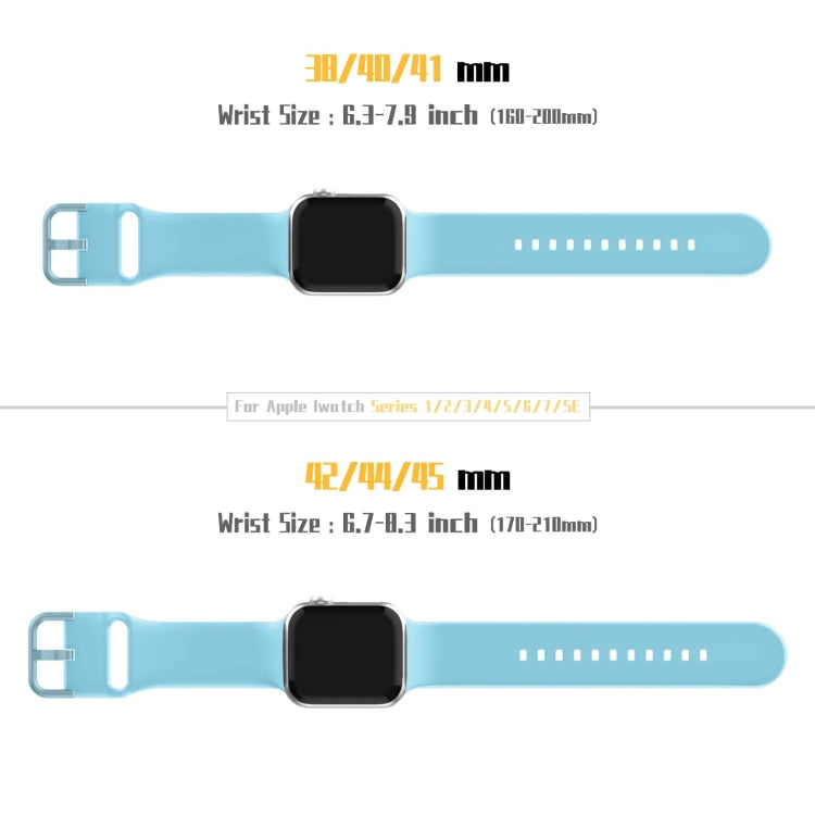 For Apple Watch SE 40mm Pin Buckle Silicone Watch Band(Light Blue) - free shipping - PMC TechLife - Order now!