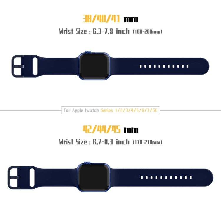 For Apple Watch SE 40mm Pin Buckle Silicone Watch Band(Midnight Blue) - free shipping - PMC TechLife - Order now!