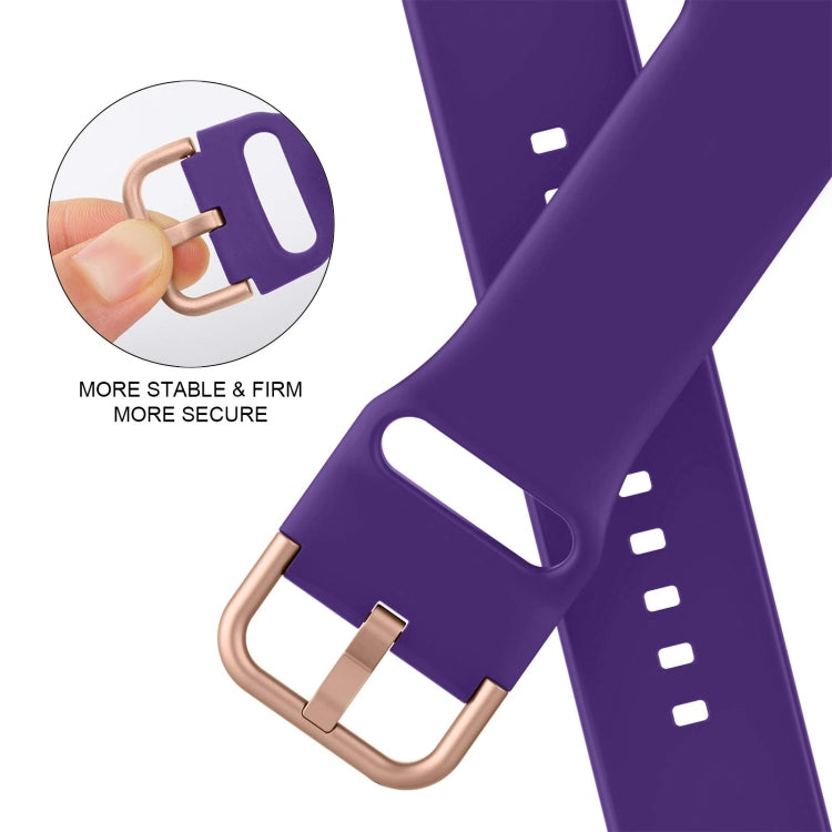 For Apple Watch 38mm Pin Buckle Silicone Watch Band(Purple) - free shipping - PMC TechLife - Order now!