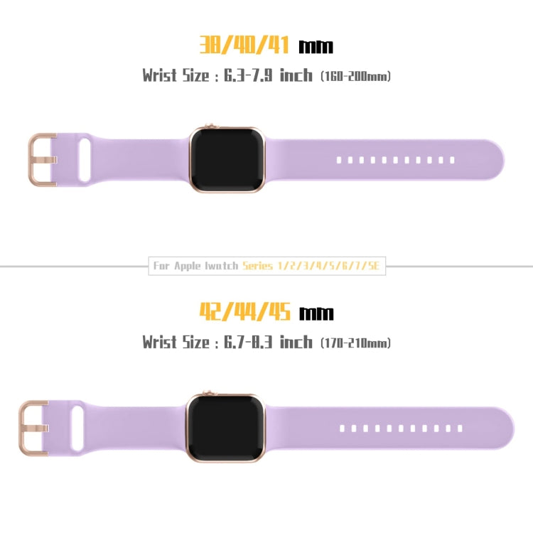 For Apple Watch 38mm Pin Buckle Silicone Watch Band(Lavender) - free shipping - PMC TechLife - Order now!