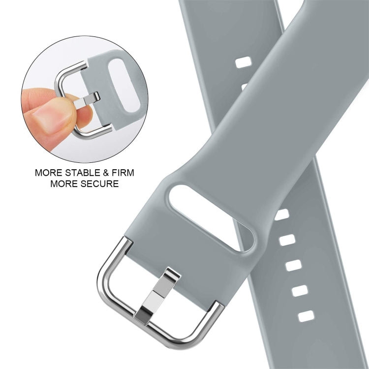 For Apple Watch Ultra 2 49mm Pin Buckle Silicone Watch Band(Light Grey) - free shipping - PMC TechLife - Order now!