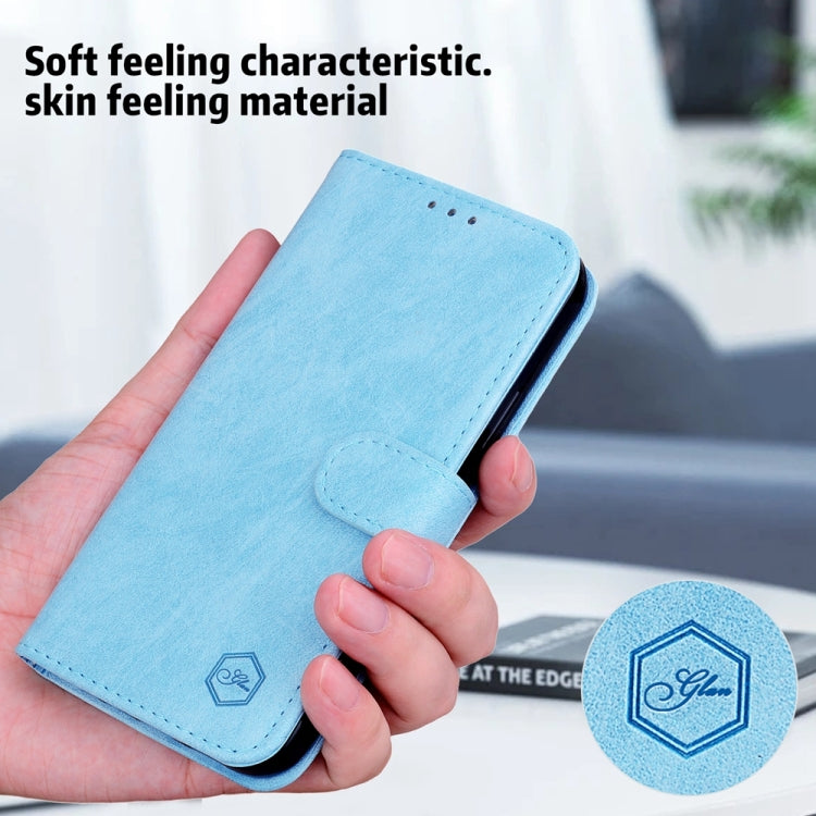 For Google Pixel 9 Skin Feeling Oil Leather Texture PU + TPU Phone Case(Light Blue) - Google Cases by PMC TechLife | Online Shopping South Africa | PMC TechLife | Buy Now Pay Later Mobicred