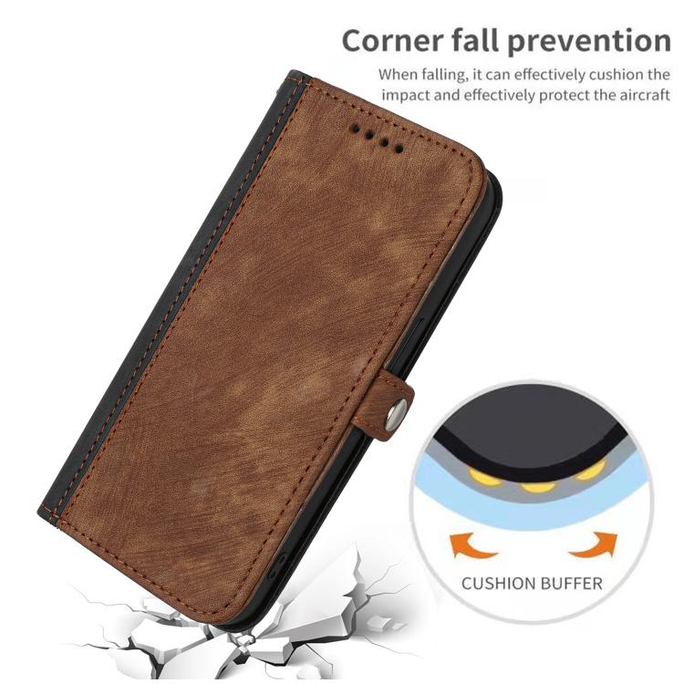 For iPhone 17 Air Side Buckle Double Fold Hand Strap Leather Phone Case(Brown) - free shipping - PMc TechLife - Order now!
