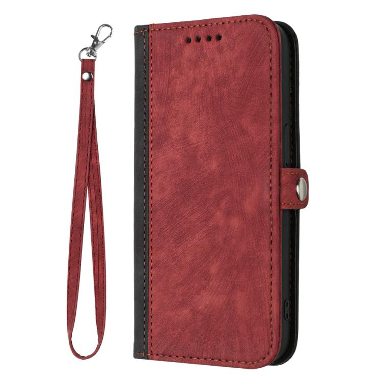 For iPhone 17 Side Buckle Double Fold Hand Strap Leather Phone Case(Red) - free shipping - PMc TechLife - Order now!