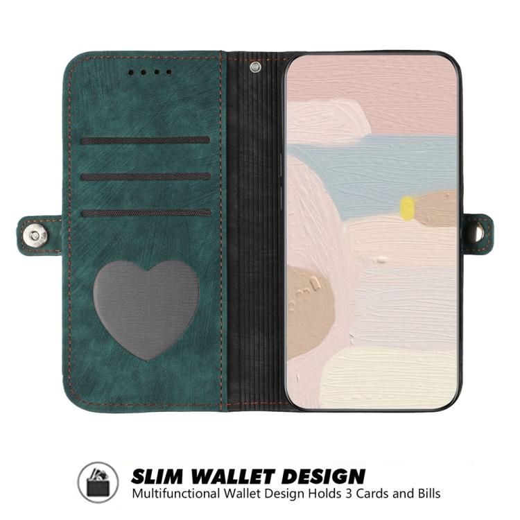 For iPhone 17 Pro Side Buckle Double Fold Hand Strap Leather Phone Case(Dark Green) - free shipping - PMc TechLife - Order now!