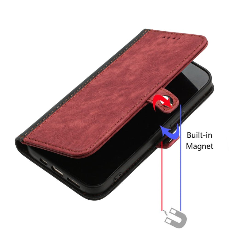 For Motorola Edge 5G 2024 Side Buckle Double Fold Hand Strap Leather Phone Case(Red) - Motorola Cases by PMC Jewellery | Online Shopping South Africa | PMC Jewellery | Buy Now Pay Later Mobicred
