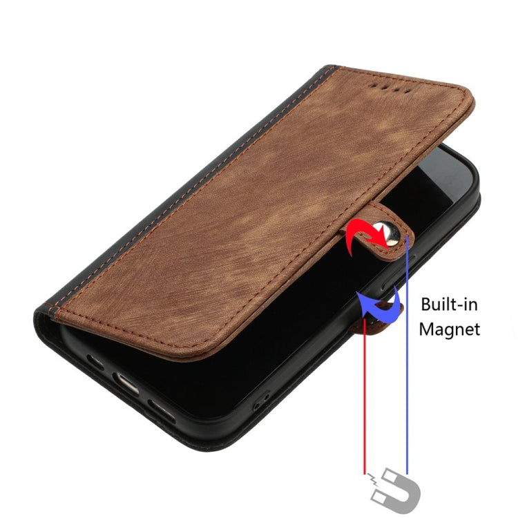 For Motorola Moto G Power 5G 2024 Side Buckle Double Fold Hand Strap Leather Phone Case(Brown) - Motorola Cases by PMC Jewellery | Online Shopping South Africa | PMC Jewellery | Buy Now Pay Later Mobicred