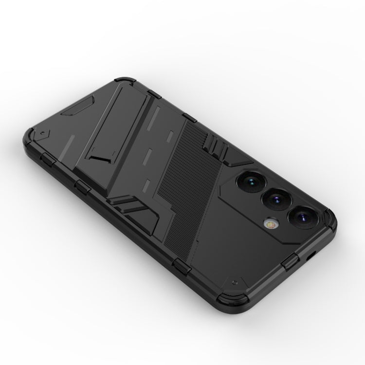 For Samsung Galaxy S24+ 5G Punk Armor 2 in 1 PC + TPU Shockproof Phone Case with Invisible Holder(Red) - Galaxy S24+ 5G Cases by PMC TechLife | Online Shopping South Africa | PMC TechLife