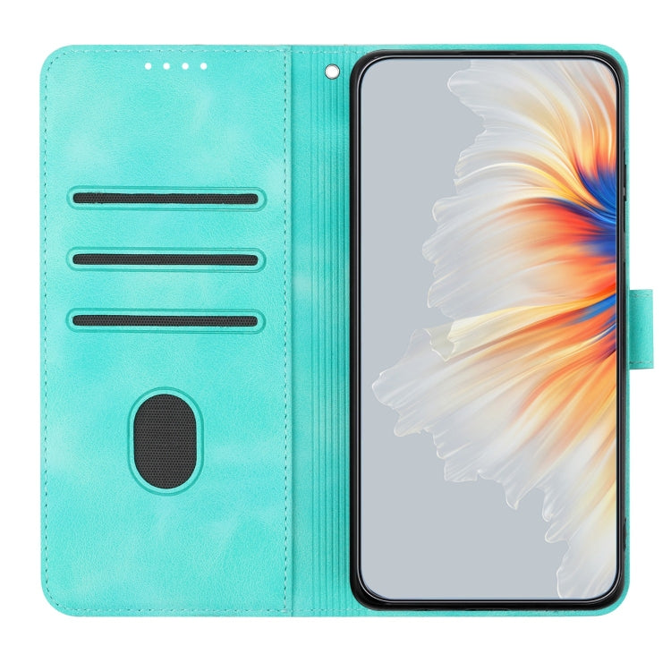 For iPhone 16e Heart Pattern Skin Feel Leather Phone Case(Light Blue) - free shipping - PMC TechLife - Order now!