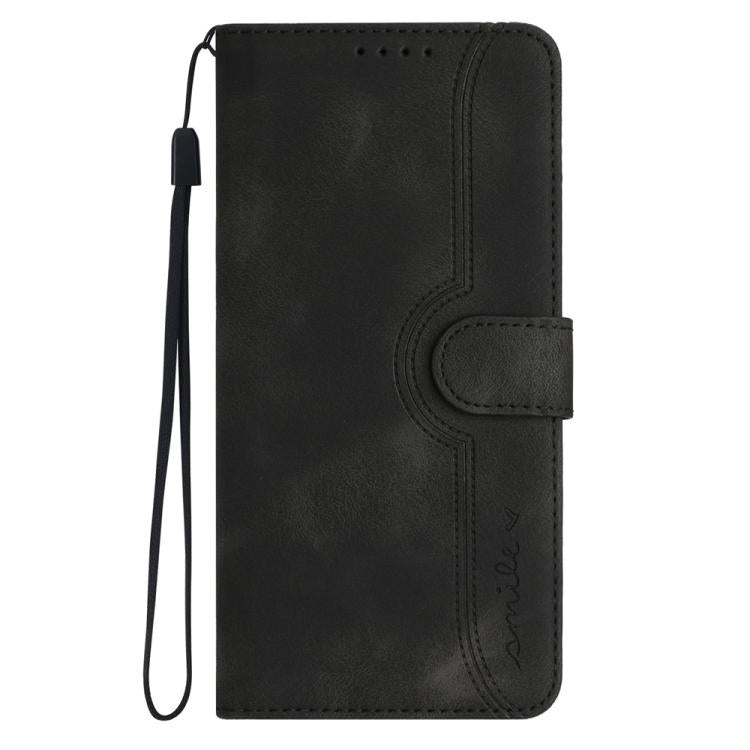 For iPhone 17 Heart Pattern Skin Feel Leather Phone Case(Black) - free shipping - PMc TechLife - Order now!