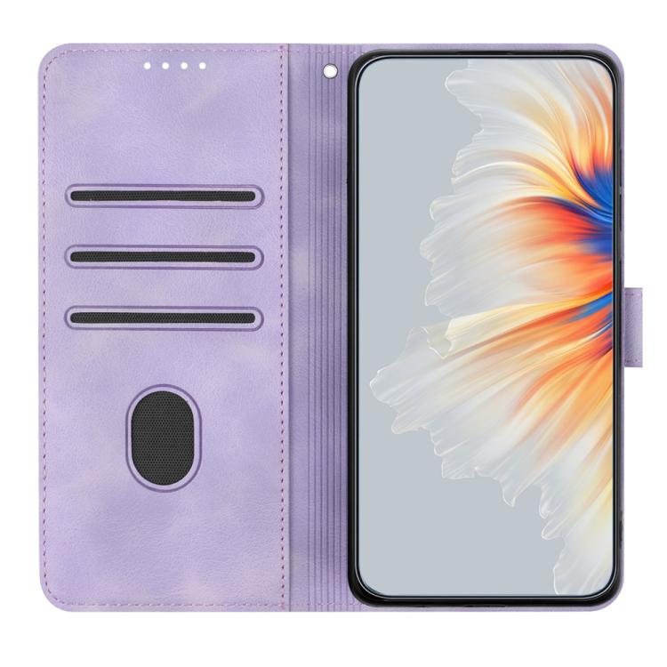 For iPhone 17 Pro Heart Pattern Skin Feel Leather Phone Case(Purple) - free shipping - PMc TechLife - Order now!