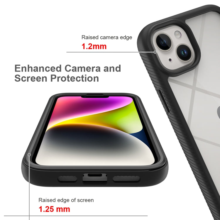 For iPhone 15 Plus Starry Sky Solid Color Series PC + TPU Phone Case with PET Film(Purple) - iPhone 15 Plus Cases by PMC TechLife | Online Shopping South Africa | PMC TechLife