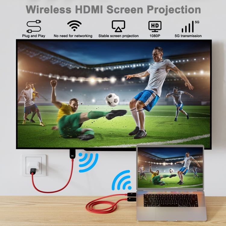 THT-020-8 4 in 1 HDMI Transmitter Wireless Screen Sharer Set(Black) - Wireless Display Dongle by PMC TechLife | Online Shopping South Africa | PMC TechLife | Buy Now Pay Later Mobicred