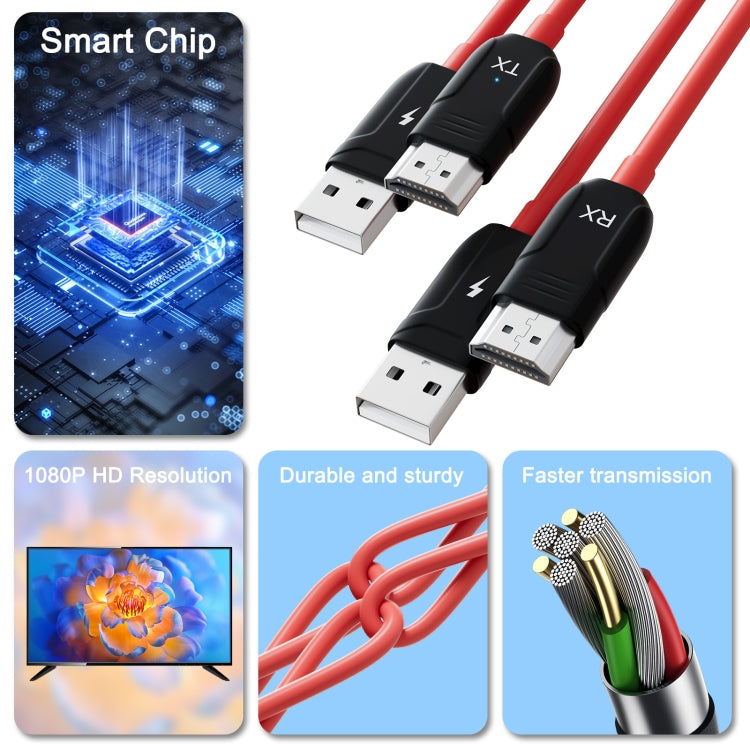 THT-020-8 4 in 1 HDMI Transmitter Wireless Screen Sharer Set(Black) - Wireless Display Dongle by PMC TechLife | Online Shopping South Africa | PMC TechLife | Buy Now Pay Later Mobicred