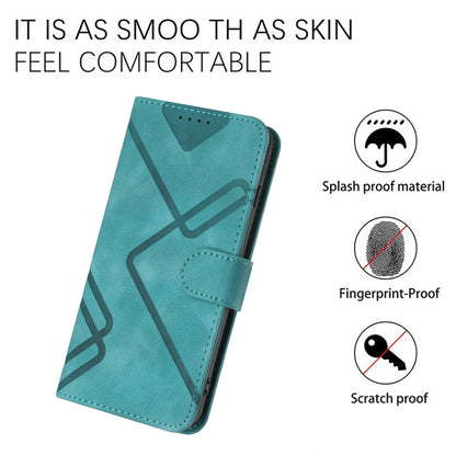 For Huawei Pura 70 Pro/70 Pro+ Line Pattern Skin Feel Leather Phone Case(Light Blue) - Huawei Cases by PMC Jewellery | Online Shopping South Africa | PMC Jewellery | Buy Now Pay Later Mobicred