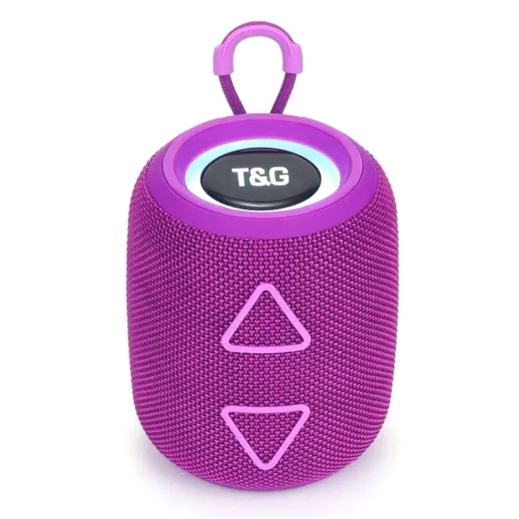 T&G TG655 Outdoor Portable TWS Wireless Bluetooth Speaker LED Light Stereo Subwoofer(Purple) - free shipping - PMC Jewellery - Order now!