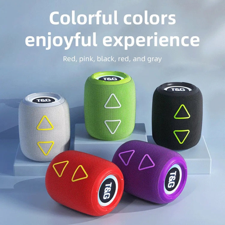 T&G TG655 Outdoor Portable TWS Wireless Bluetooth Speaker LED Light Stereo Subwoofer(Purple) - free shipping - PMC Jewellery - Order now!