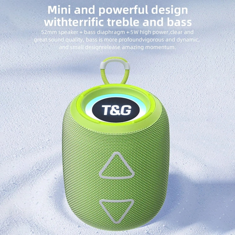 T&G TG655 Outdoor Portable TWS Wireless Bluetooth Speaker LED Light Stereo Subwoofer(Grey) - Desktop Speaker by T&G | Online Shopping South Africa | PMC Jewellery | Buy Now Pay Later Mobicred