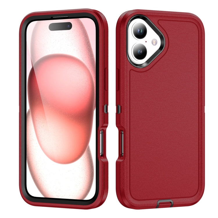 For iPhone 16 Life Waterproof Rugged Phone Case(Red + Black) - iPhone 16 Cases by PMC TechLife | Online Shopping South Africa | PMC TechLife | Buy Now Pay Later Mobicred