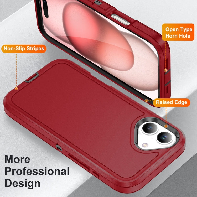 For iPhone 16 Life Waterproof Rugged Phone Case(Red + Black) - iPhone 16 Cases by PMC TechLife | Online Shopping South Africa | PMC TechLife | Buy Now Pay Later Mobicred