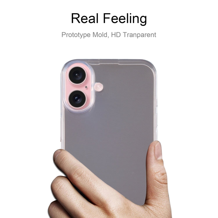 For iPhone 16 Ultra-thin Transparent TPU Phone Case - iPhone 16 Cases by PMC TechLife | Online Shopping South Africa | PMC TechLife | Buy Now Pay Later Mobicred