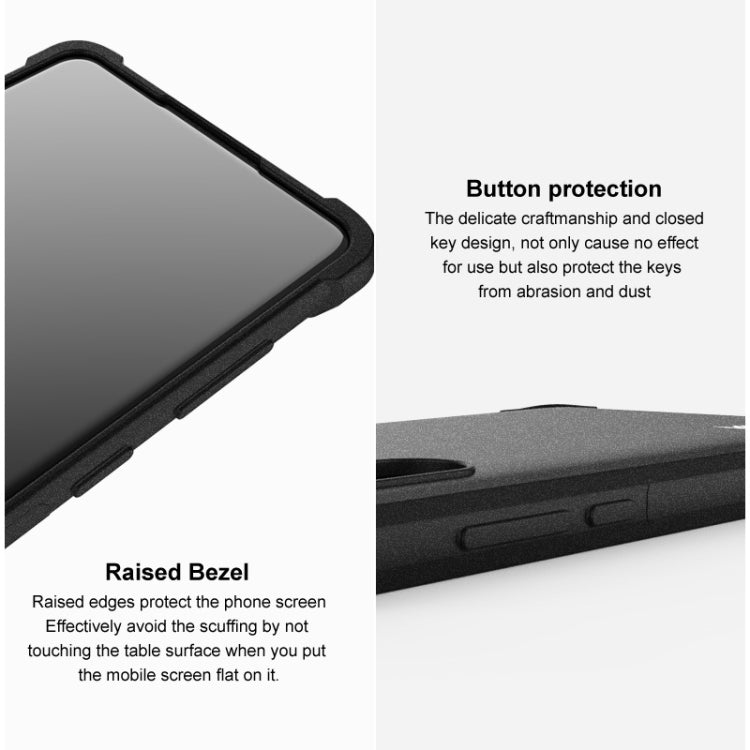 For OnePlus Ace 2V 5G/Nord 3 5G imak Shockproof Airbag TPU Phone Case(Matte Black) - OnePlus Cases by imak | Online Shopping South Africa | PMC Jewellery | Buy Now Pay Later Mobicred