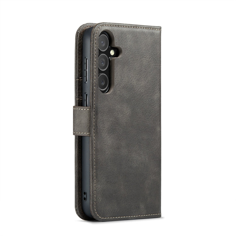 For Samsung Galaxy S24+ 5G DG.MING Crazy Horse Texture Detachable Magnetic Leather Case(Grey) - free shipping - PMC Jewellery - Order now!
