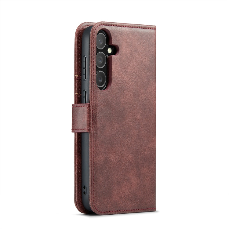 For Samsung Galaxy S24 5G DG.MING Crazy Horse Texture Detachable Magnetic Leather Case(Red) - free shipping - PMC Jewellery - Order now!