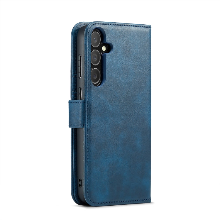 For Samsung Galaxy S24 5G DG.MING Crazy Horse Texture Detachable Magnetic Leather Case(Blue) - Galaxy S24 5G Cases by DG.MING | Online Shopping South Africa | PMC Jewellery | Buy Now Pay Later Mobicred