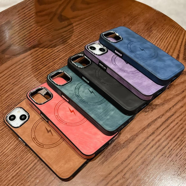 For iPhone XS /X Side PU Hybrid TPU Magsafe Phone Case(Blue) - More iPhone Cases by PMC TechLife | Online Shopping South Africa | PMC TechLife