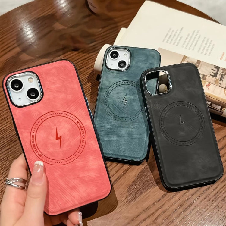For iPhone XS /X Side PU Hybrid TPU Magsafe Phone Case(Blue) - More iPhone Cases by PMC TechLife | Online Shopping South Africa | PMC TechLife