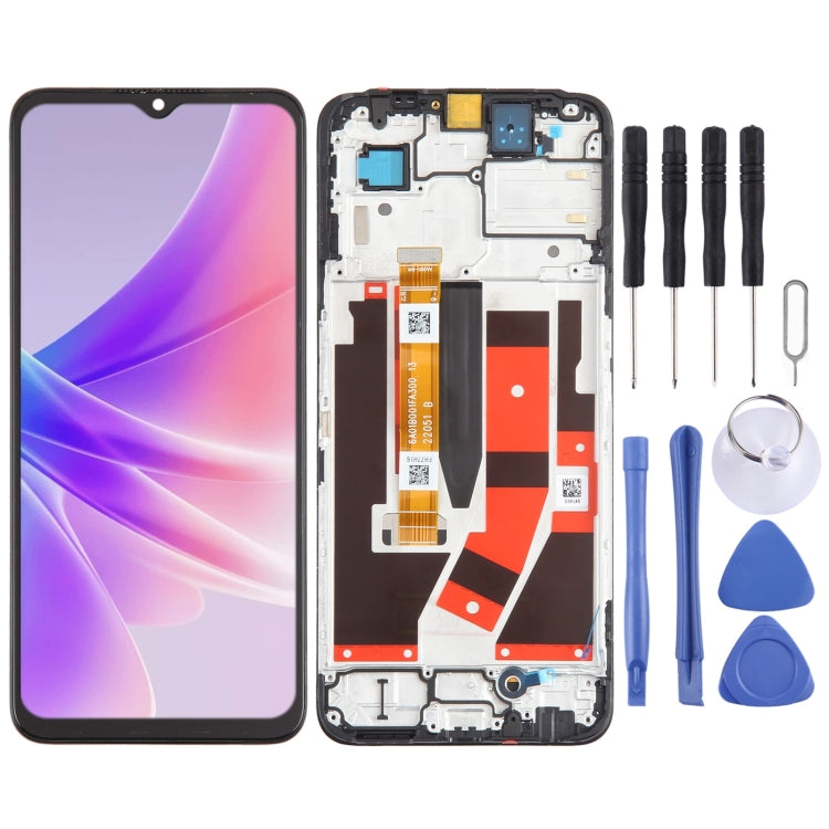 For OPPO A97 5G OEM LCD Screen Digitizer Full Assembly with Frame - free shipping - PMC TechLife - Order now!